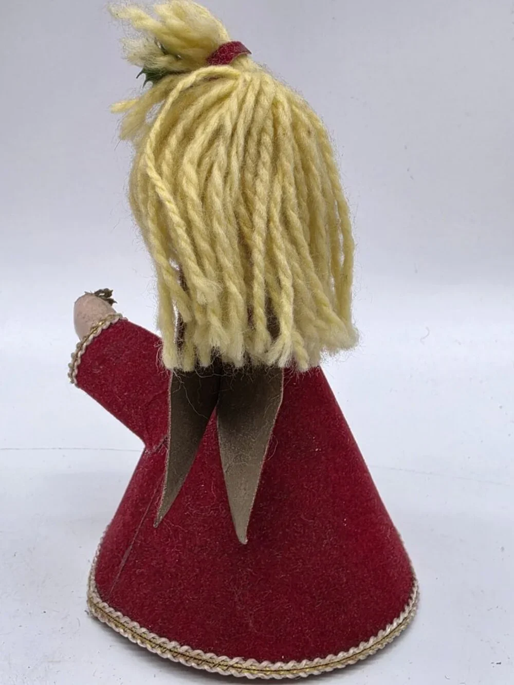 Vintage 1960s Angel Pair MCM Kitschy Christmas Decor Cone Body Handmade Holiday